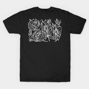 Wild Roses Blk T-Shirt